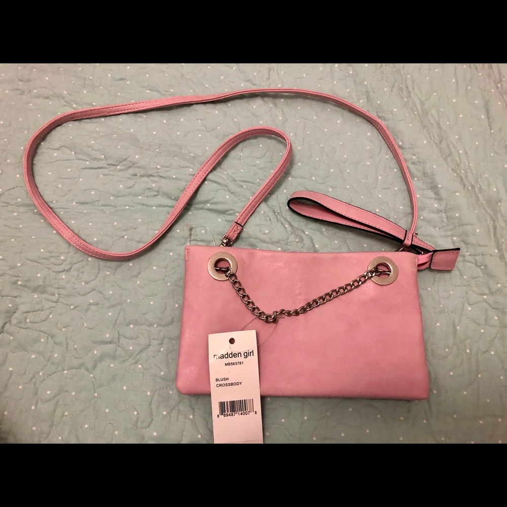 Madden Girl NWT pink blush color clutch wristlet